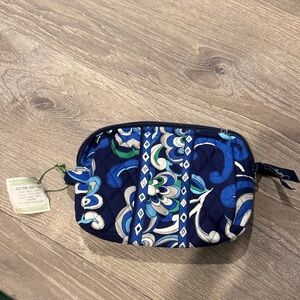 Vera Bradley Blue and Green Patterned Cosmetic Bag